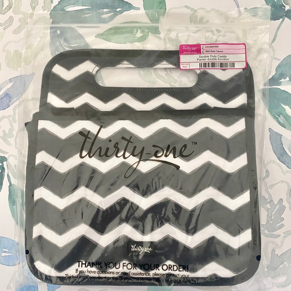 New Double Duty Caddy in Black Chevron Thirty-One